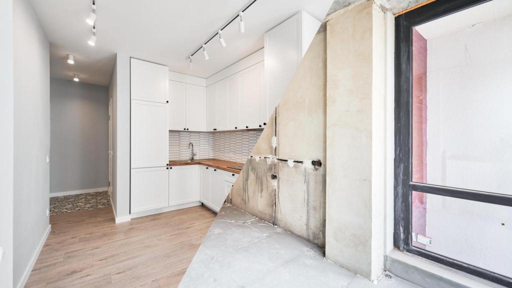 El antes y el después de una cocina.