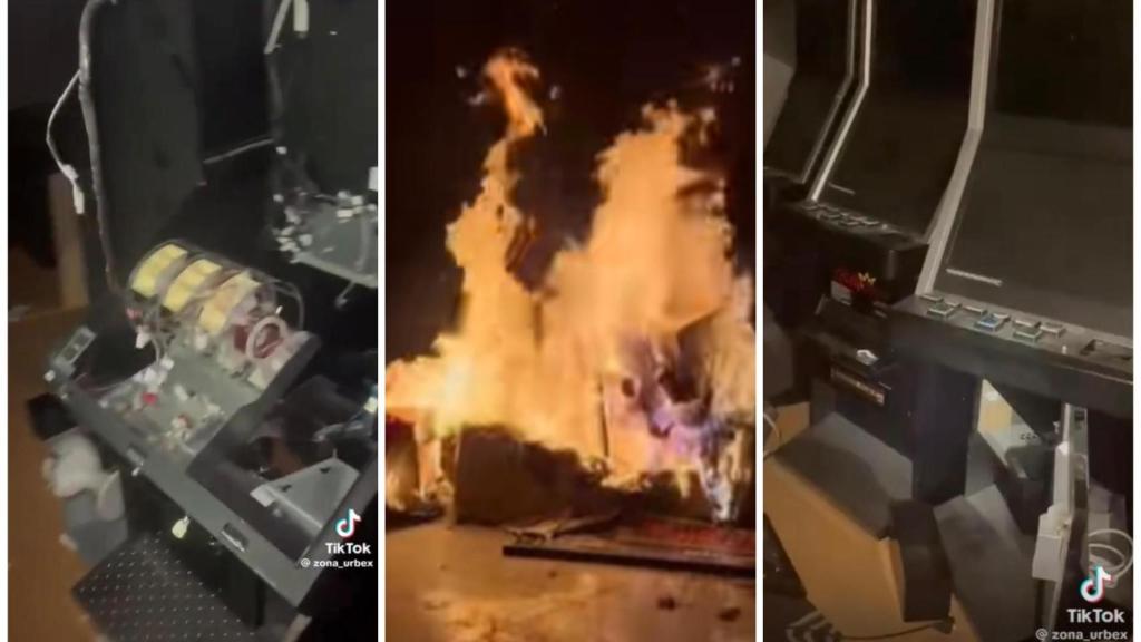 Imágenes de los destrozos en Plaza Imperial en Zaragoza