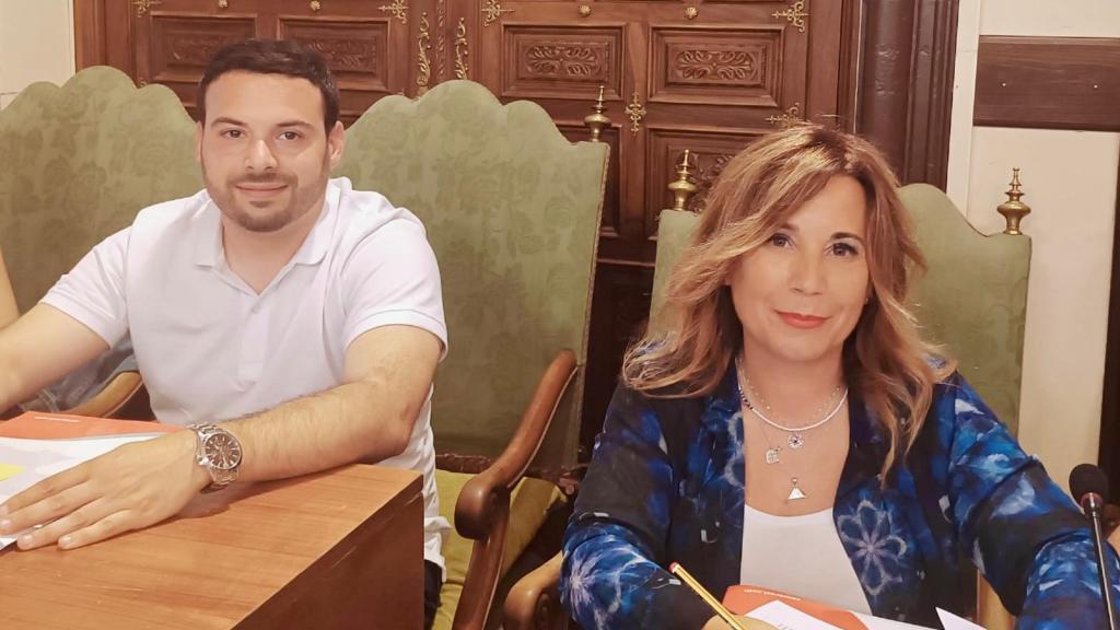 Los concejales de Zamora Sí en el Ayuntamiento de la capital zamorana, Eloy Tomé y Rocío Ferrero
