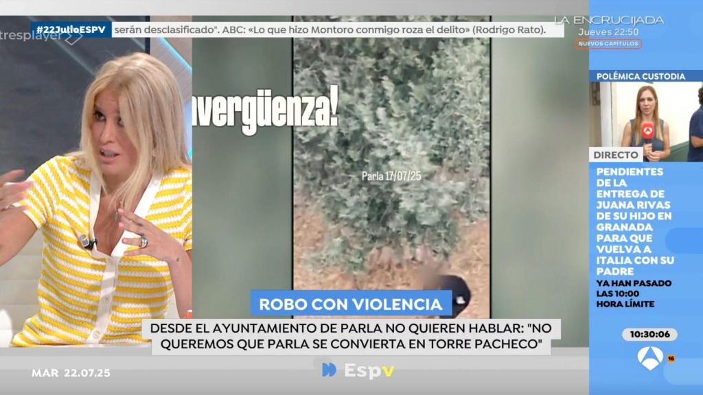 Afra Blanco en 'Espejo Público'.