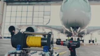 Taladro de Parkside moviendo un A380