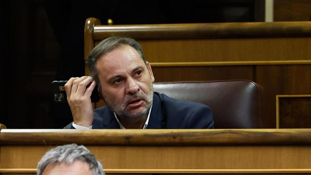 El exministro de Transportes, José Luis Ábalos, en el Congreso.