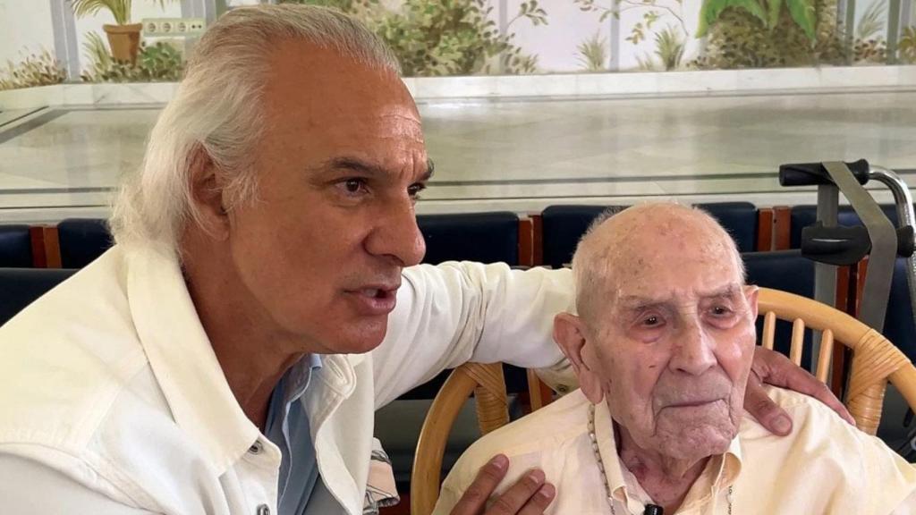 Engraciano González y el doctor Manuel de la Peña.