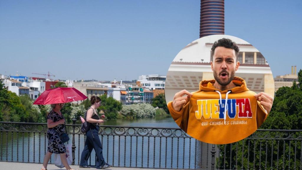 Collage de The Grefg y el puente de Triana.