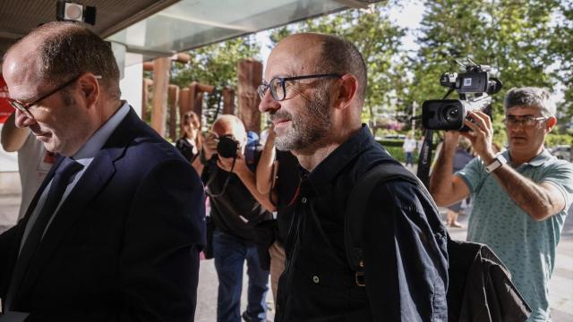 Francis Puig, a su llegada a la Ciudad de la Justicia de Valencia. Rober Solsona / EP