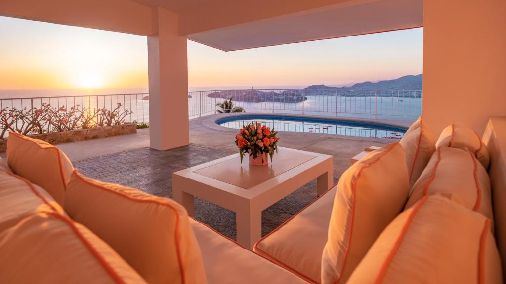 Vistas desde la habitación del hotel Las Brisas en Acapulco.