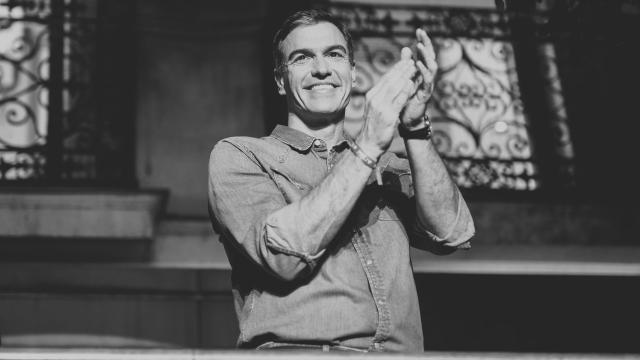 Pedro Sánchez, en la noche del 23-J.