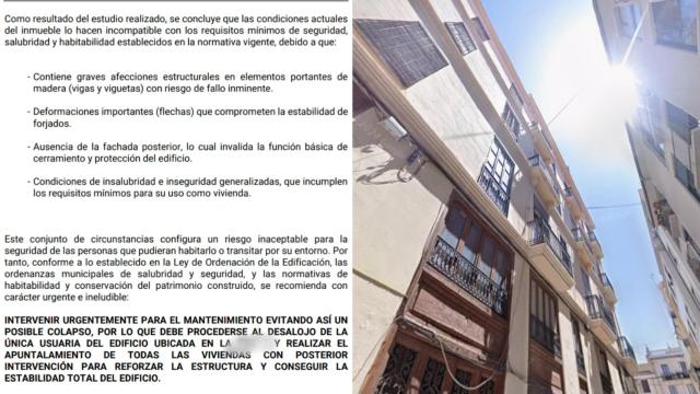 El informe de seguridad estructural y el edificio de la calle Sogueros.