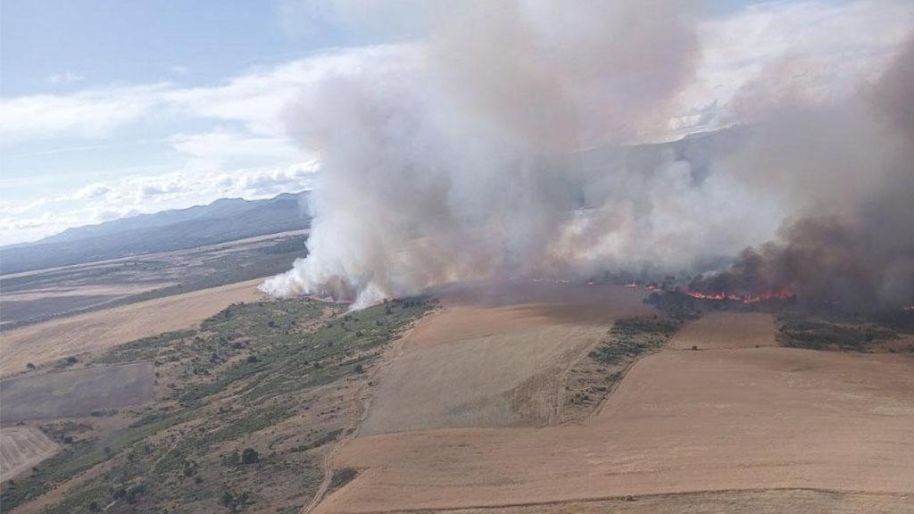 Imagen del incendio en Ferreras