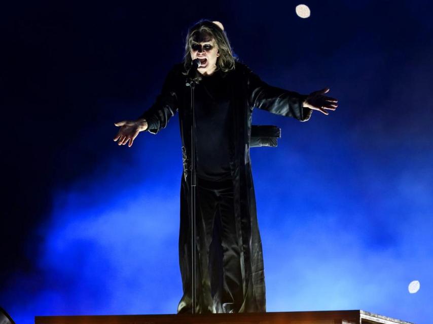Imagen de Ozzy Osbourne en concierto.