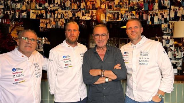 Carlos Herrera en su visita a El Guardanés.