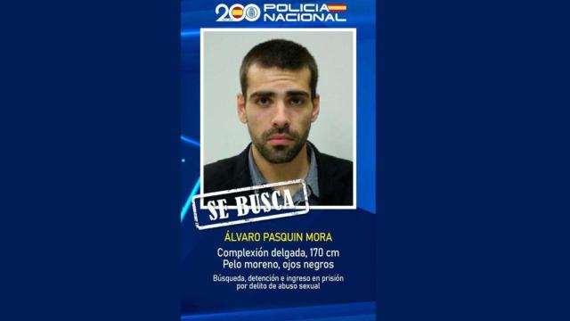 Álvaro Pasquin Mora en la foto con la que los agentes contaban en su ficha policial.