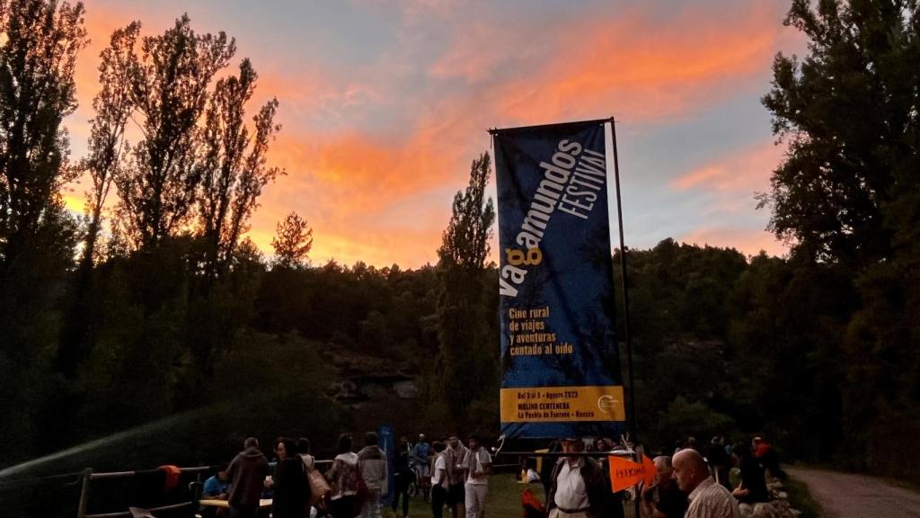 Cartel del festival de cine Vagamundos celebrado en la comarca aragonesa de Ribagorza.