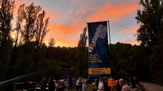 Cartel del festival de cine Vagamundos celebrado en la comarca aragonesa de Ribagorza.