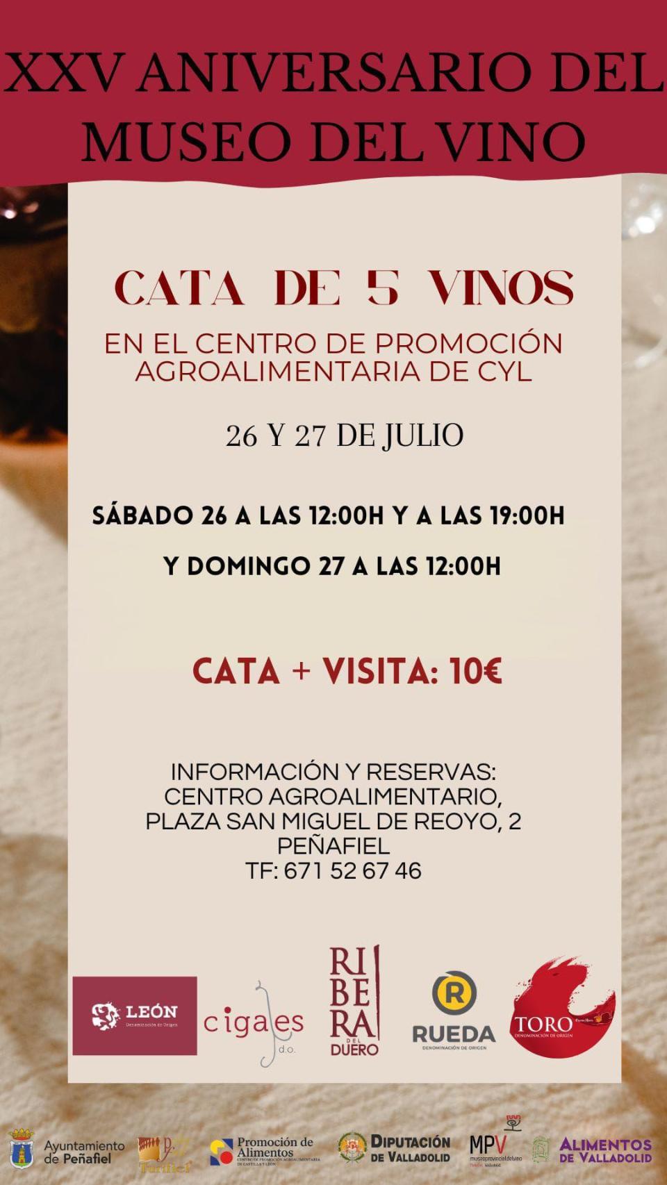 Catas para el 26 y 27 de julio