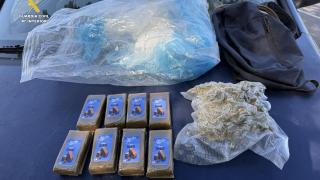 Sustancias incautadas por los agentes de la Guardia Civil en la comarca de Ciudad Rodrigo
