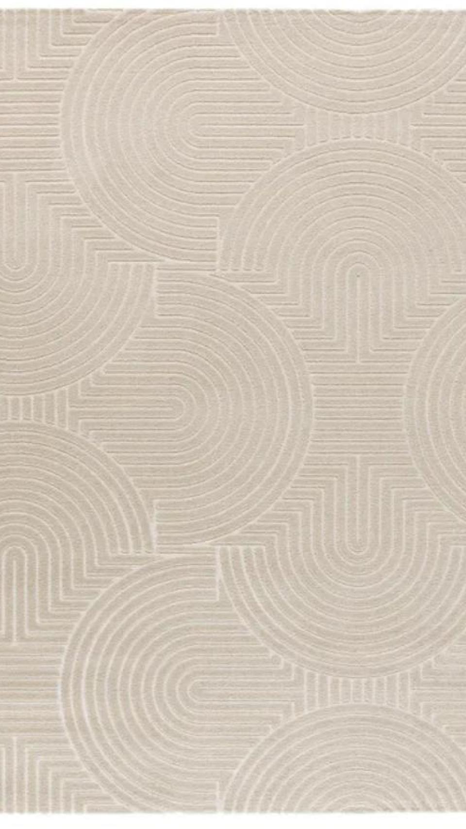 Alfombra polipropileno Zen 80x150 cm beige.