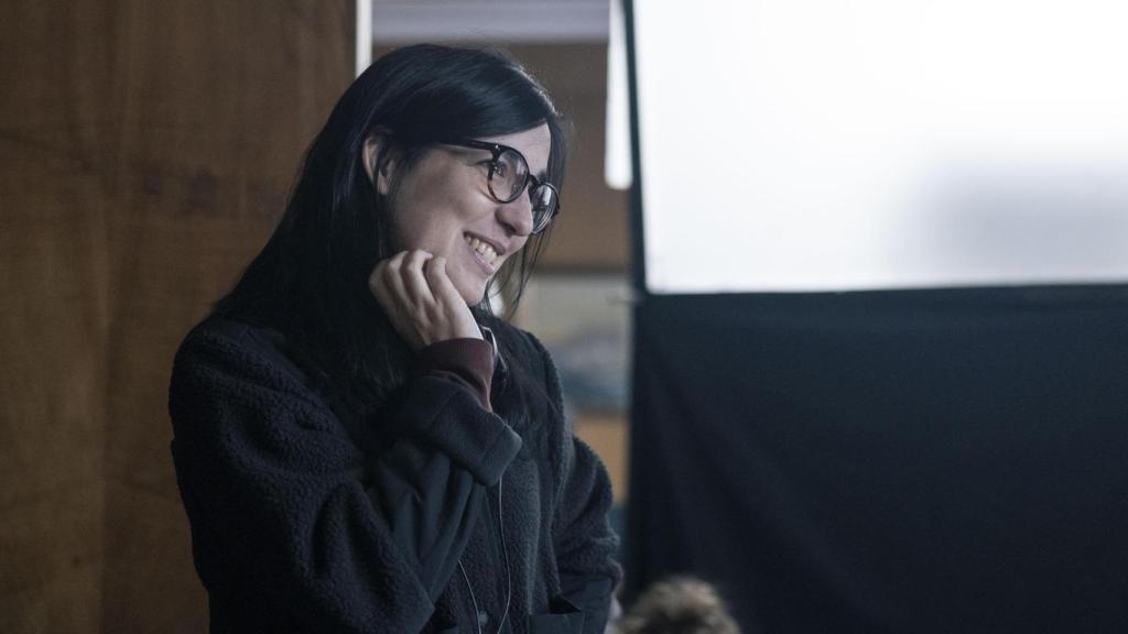 Alauda Ruiz de Azúa, durante el rodaje de 'Los domingos'