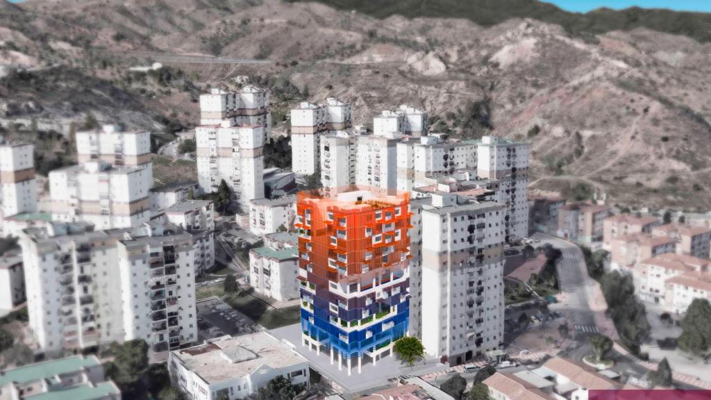 Otra perspectiva del edificio.