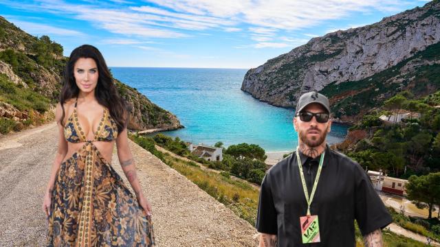 Pilar Rubio y Sergio Ramos, y una panorámica de Jávea de fondo