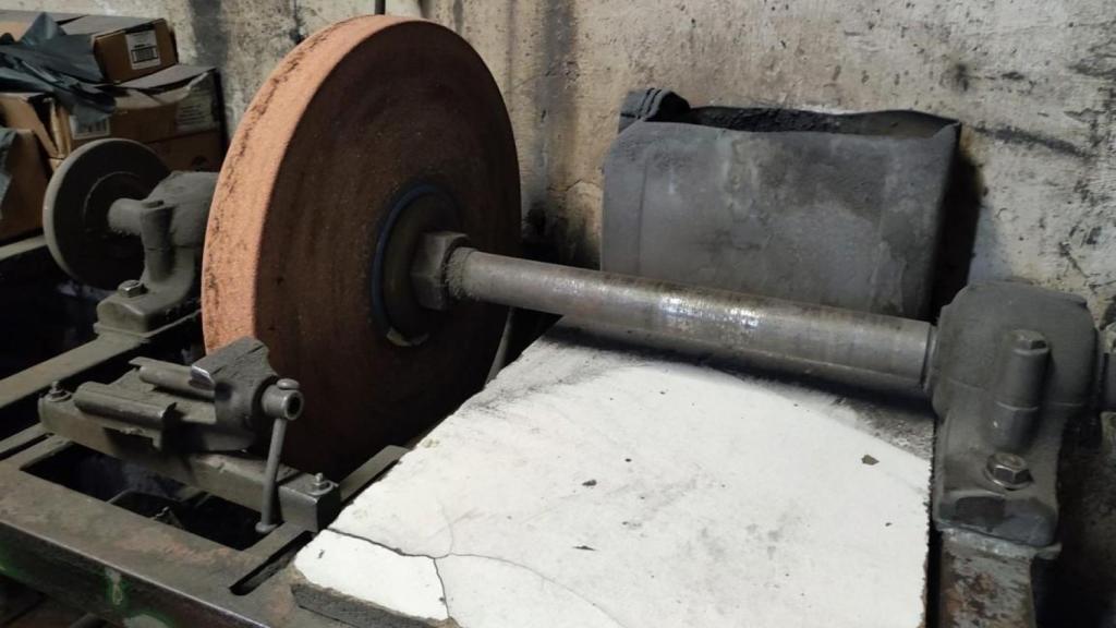 Afiladora muy antigua usada en Las Burgas.