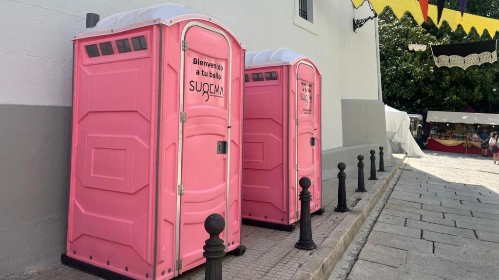 Los urinarios que habrá en la Feira das Marabillas de A Coruña.