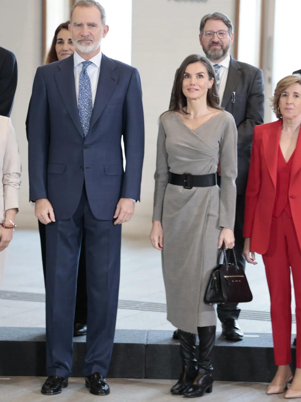 Los Reyes en la segunda reunión del Real Patronato de la Galería de las Colecciones Reales en febrero de 2025.