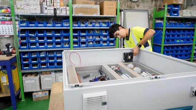 Manuel Laiz, alumno realizando prácticas en una empresa en Valladolid