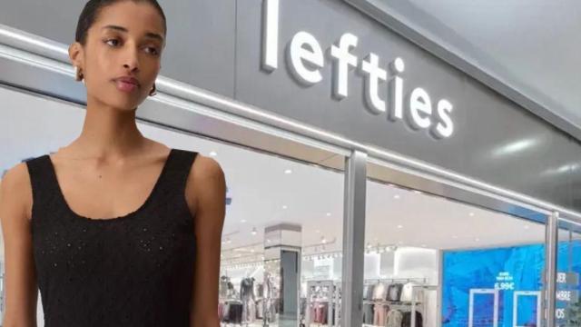 Montaje de Lefties y la modelo.