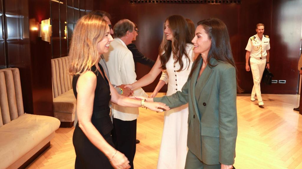 La reina Letizia y la princesa Leonor.