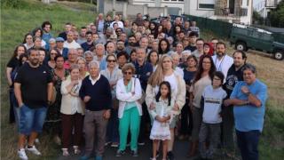 Vecinos de Monte Mero, este lunes en la zona.