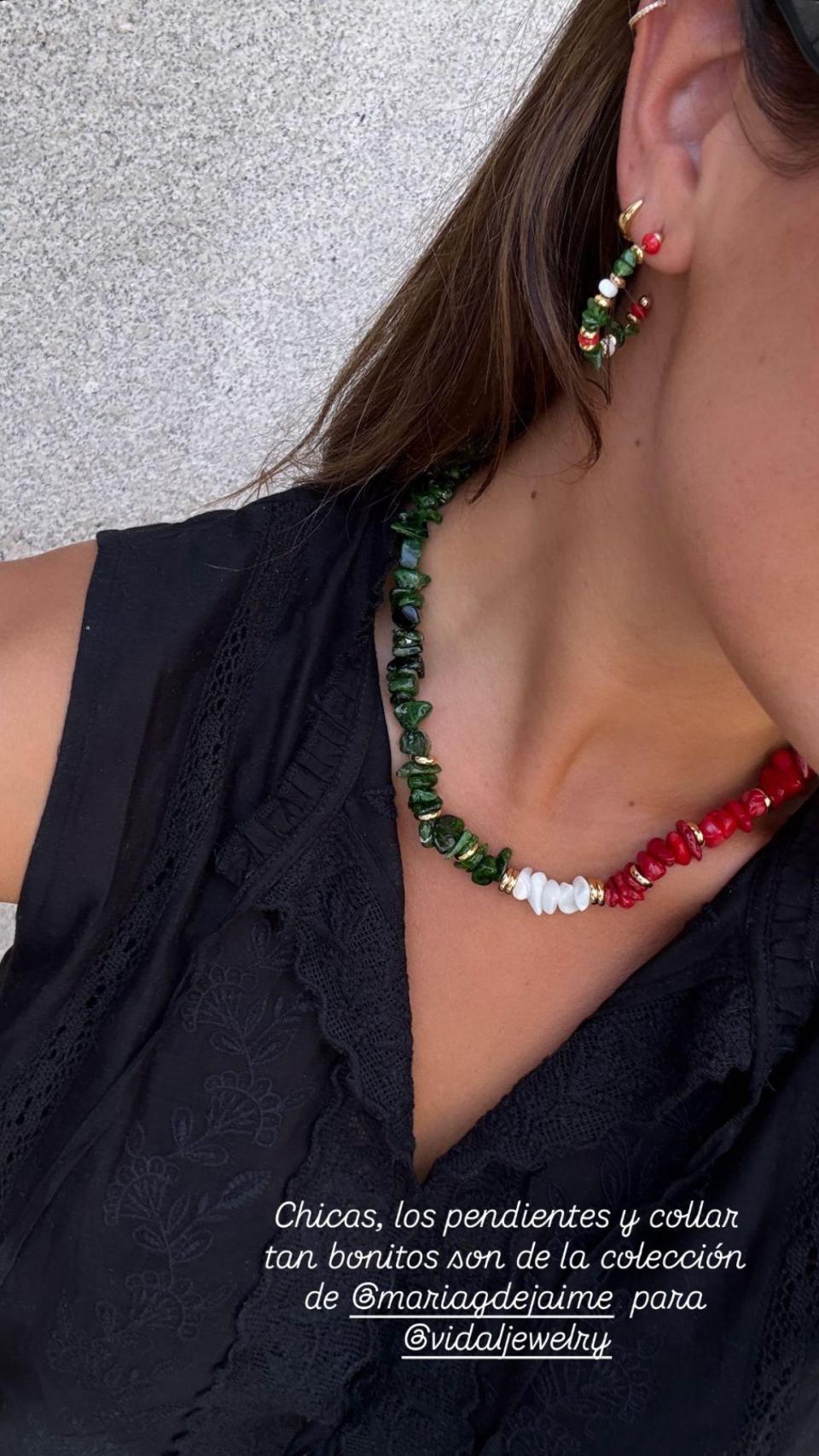 Marta Pombo, en un 'story' de su Instagram.