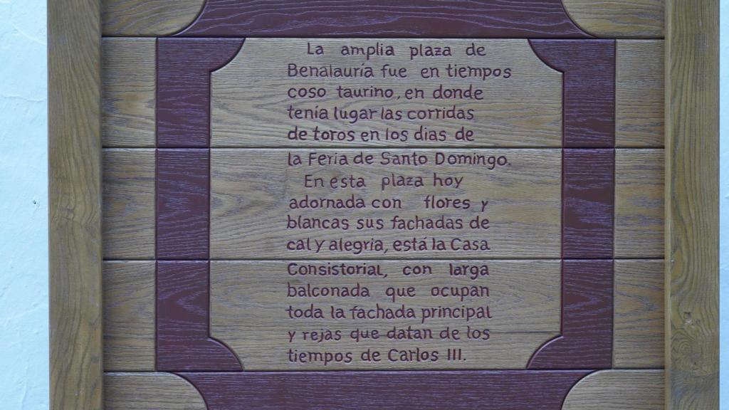 Historia del coso taurino en Benalauría.