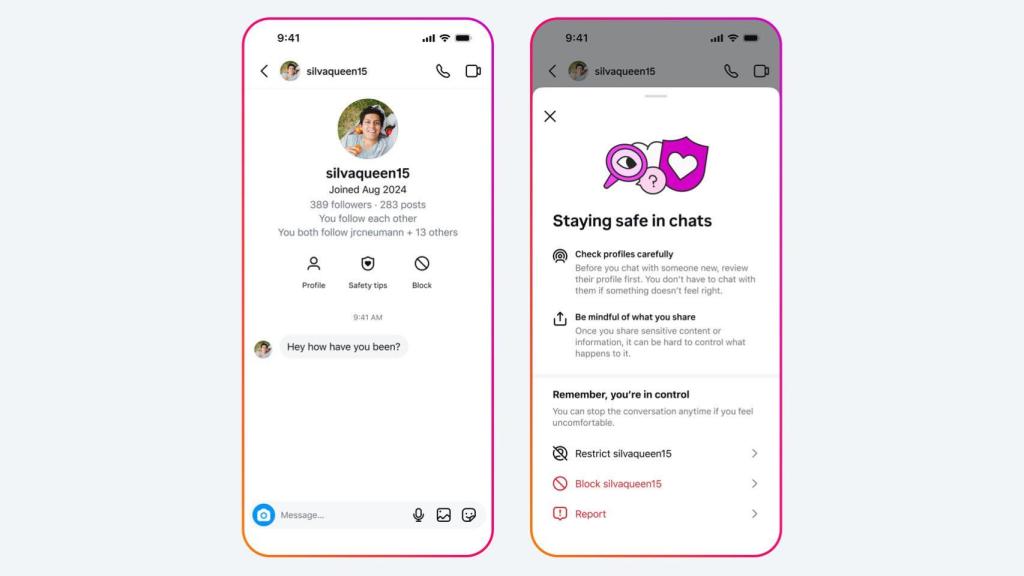 Medidas de protección de Meta.