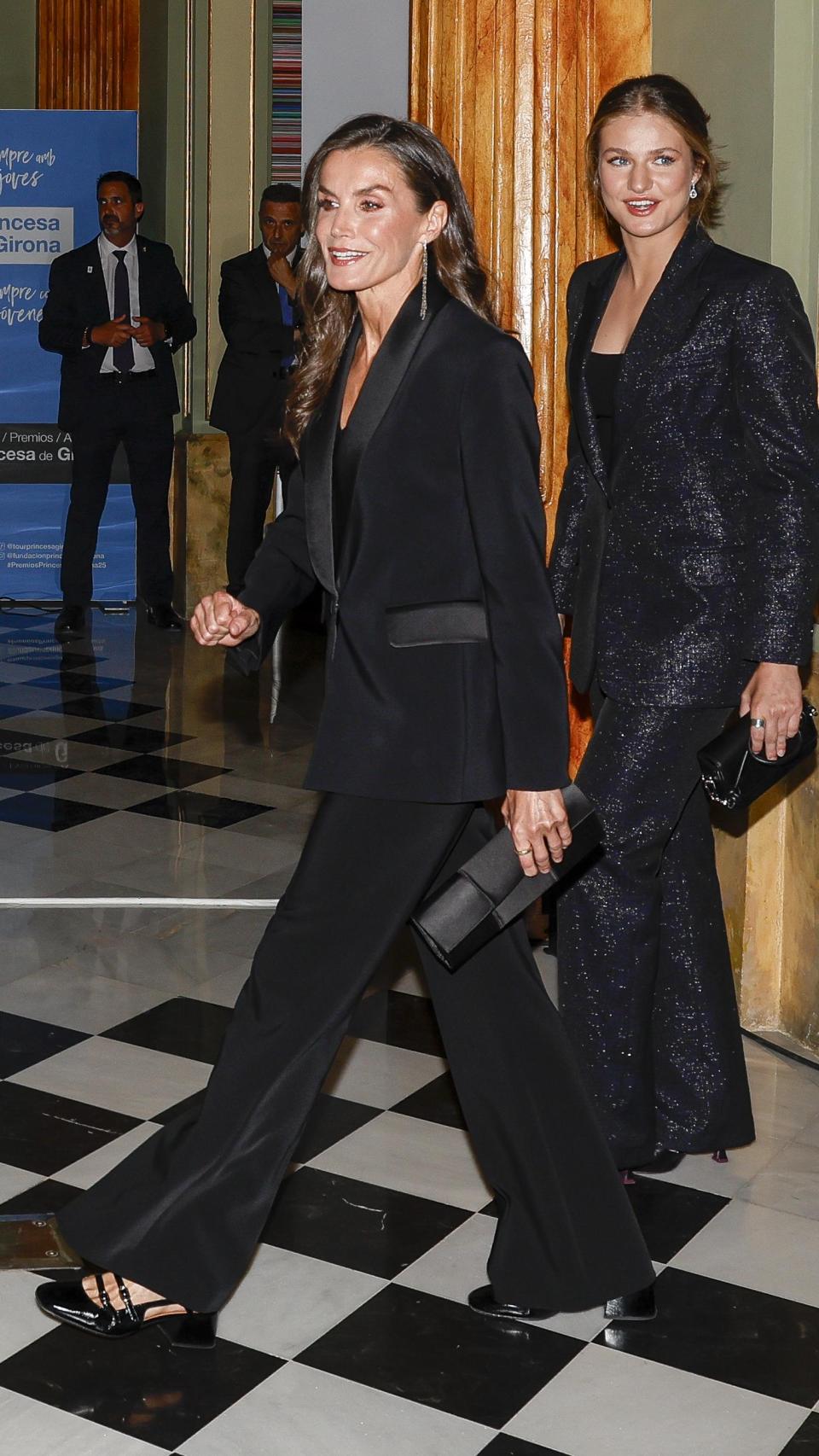 La reina Letizia, con look de Mango, en el Gran Teatro Liceu de Barcelona.