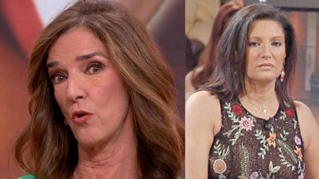 Paloma García Pelayo, en 'Y ahora, Sonsoles', junto a una foto de Carmen Ordóñez.