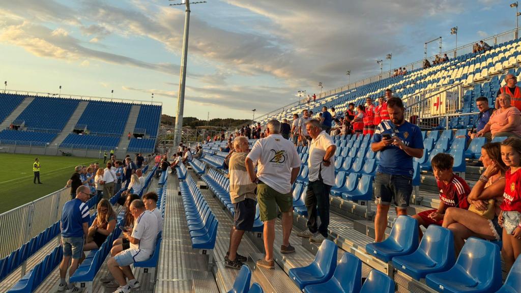 Aficionados durante el simulacro.