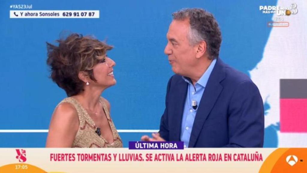 Sonsoles Ónega y  Roberto Brasero en 'Y ahora Sonsoles'.