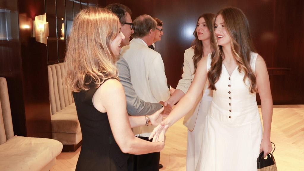 La Princesa, durante el encuentro con los Patronos.