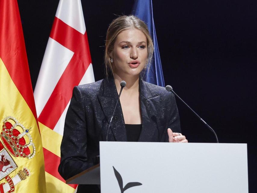 La heredera al trono ha hablado en catalán y castellano.