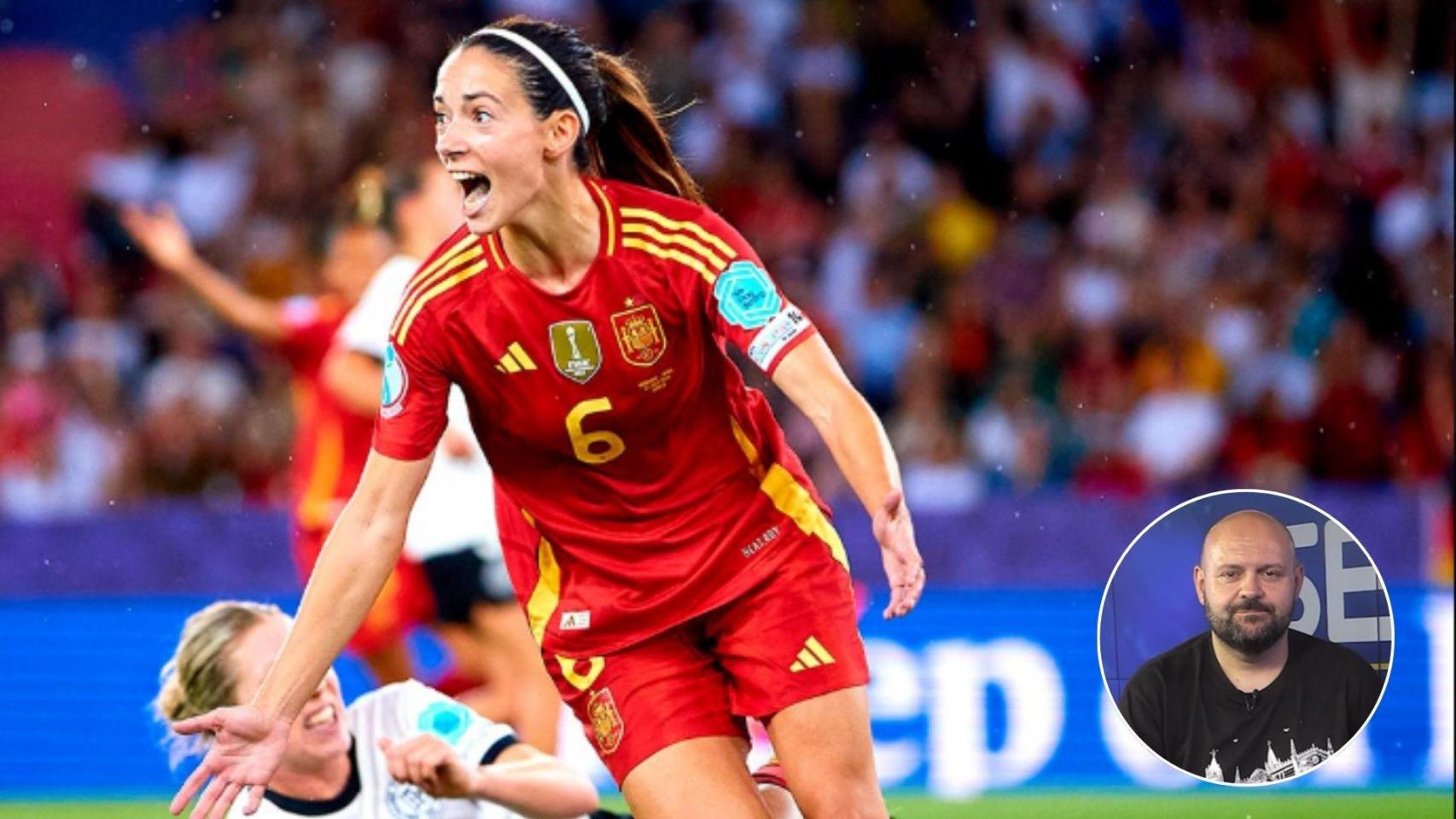 Imagen de Miguel Talavera y la selección española femenina.