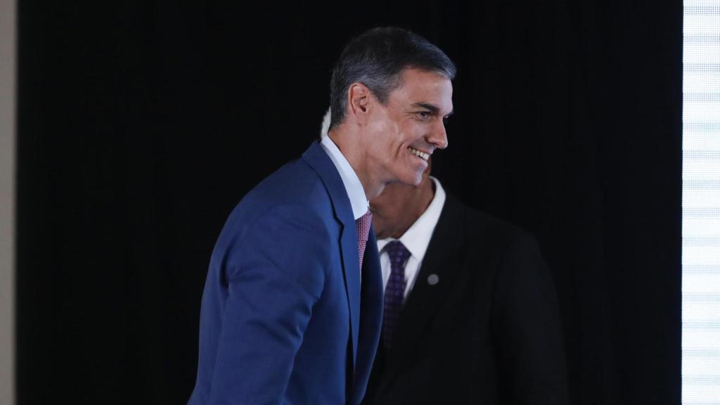 El presidente del Gobierno, Pedro Sánchez, este miércoles en en Asunción (Paraguay).