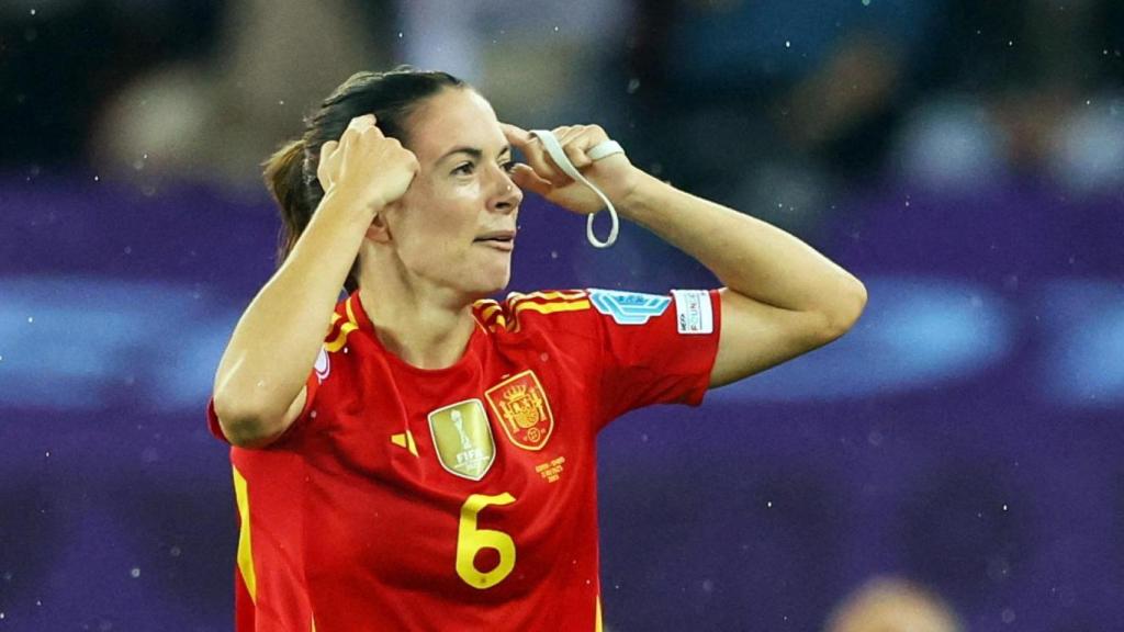Aitana Bonmatí celebra el gol contra Alemania en las semis de la Eurocopa