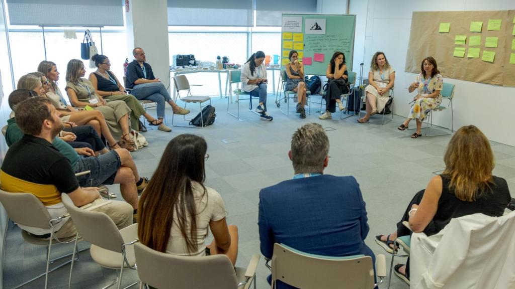 Taller de la jornada “Rompiendo barreras, construyendo futuro”.