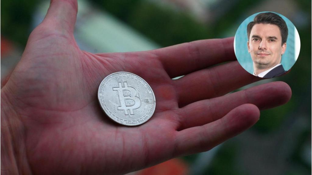 Montaje de Adam Nasli con bitcoin (foto Pixabay).