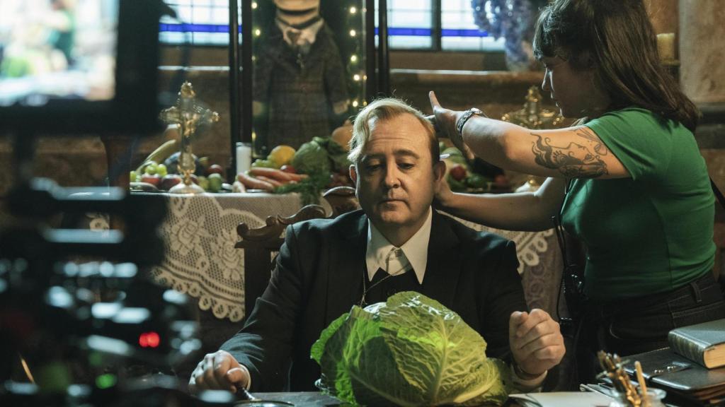 Carlos Areces en el rodaje de 'Superestar'.