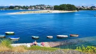 El litoral de Santa Cristina, en Oleiros (A Coruña), desde As Xubias.
