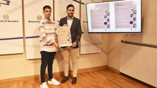 Pablo Centeno y Roberto Migallón en la presentación de la Semana Cultural de Cigales