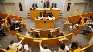 Pleno de la Diputación de A Coruña.