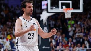 Sergio Llull, con el Real Madrid de baloncesto
